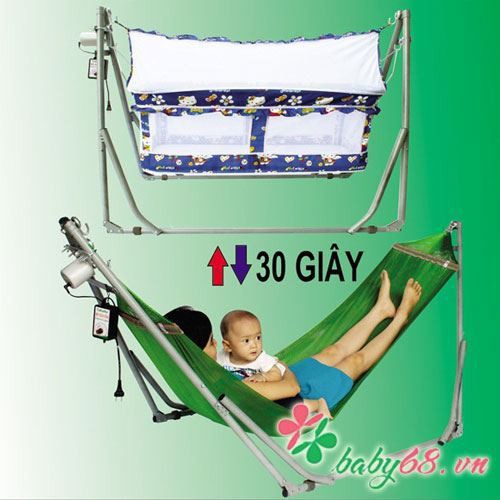 Nôi võng điện S-Baby 3 trong 1 NV14