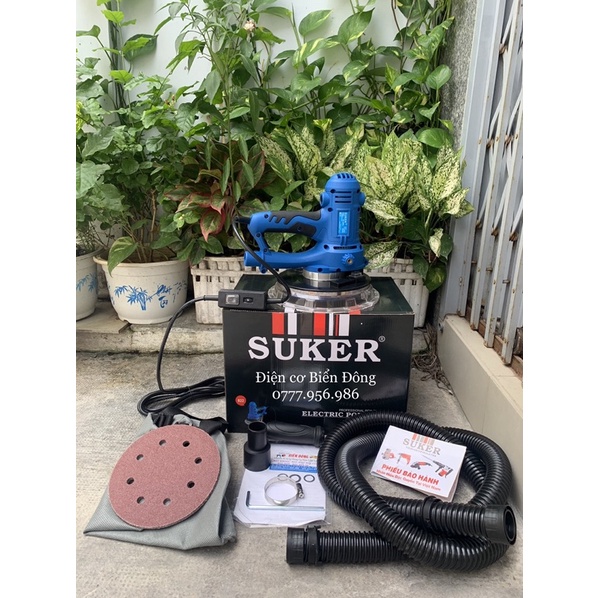 Máy chà nhám tường 🔥FREESHIP🔥 Máy chà nhám tường SUKER 950W 180mm dùng để làm mịn tường thô trước khi sơn