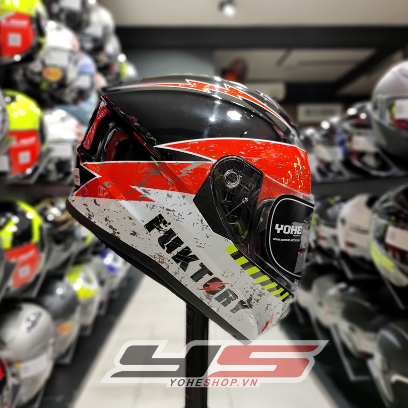 MŨ BẢO HIỂM YOHE 981  - FULLFACE 2 kính
