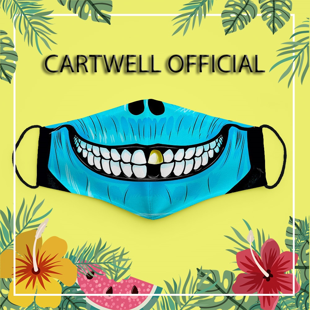 Khẩu trang vui nhộn hoạt hình thú cưng cute dễ thương cho bé Hình Vẽ DRAWN CARTWELL kháng khuẩn chất liệu vải mềm có thể