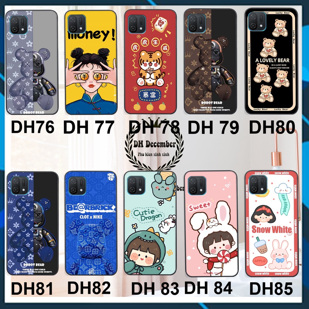 Ốp lưng Oppo A16K in hình 3D lucky, gấu Brick xinh xắn - KHÔNG NÊN BỎ LỠ
