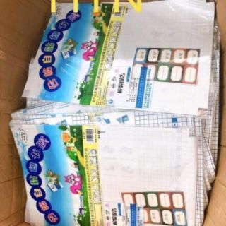 Sét 30 tờ decal silicon bọc sách vở cho bé