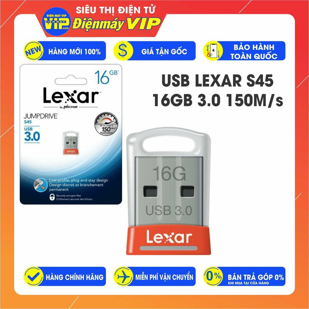 USB LEXAR S45  16GB 3.0 150Ms - Hàng chính hãng | BigBuy360 - bigbuy360.vn