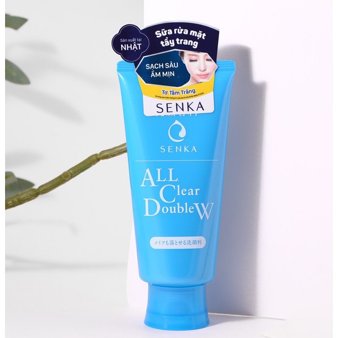 Sữa Rửa Mặt Tẩy Trang Senka All Clear Double W Face Wash 120g