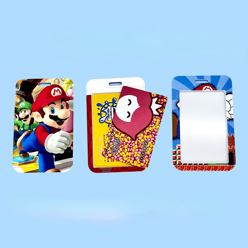 Bộ Dây Treo Thẻ / Thẻ Ngân Hàng / Trường Học Hình Mario Dễ Thương