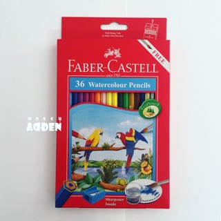 [DA ĐEN] Chì Màu Nước Faber Castell Parrot 24|36|48 Màu