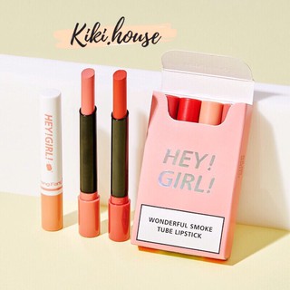 Set Son Bao Thuốc Heng Fang Hey Girl Wonderful Smoke Tube Lipstick