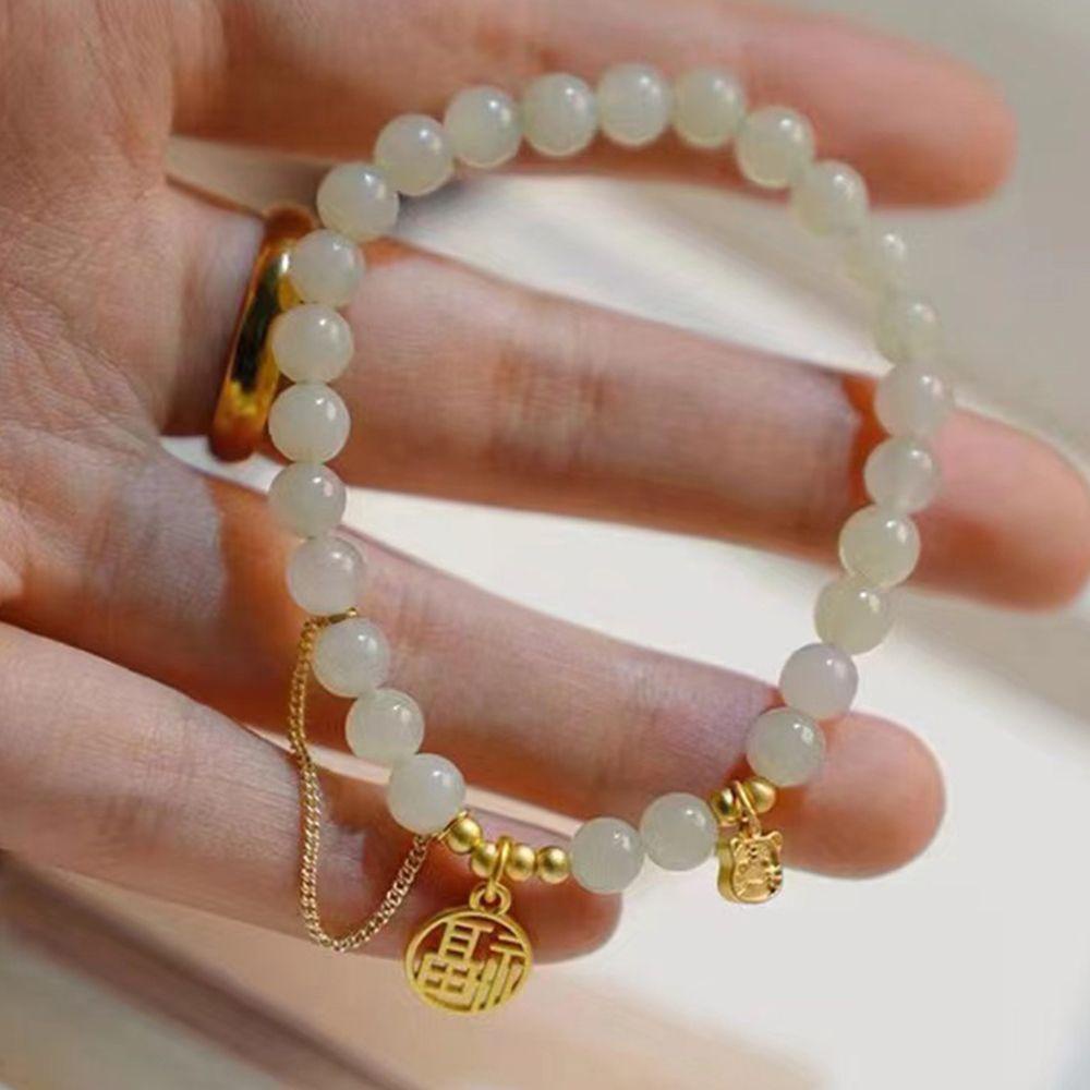 Vòng Đeo Tay May Mắn Mặt Hình Hổ Độc Đáo Cho Nữ