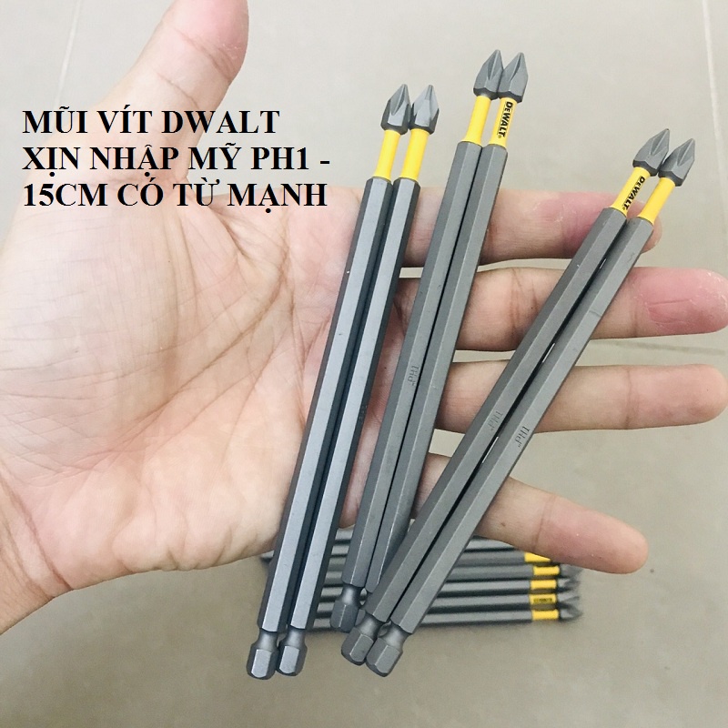 Mũi bắn vít Dwalt xịn có từ mạnh Ph1 - 15cm