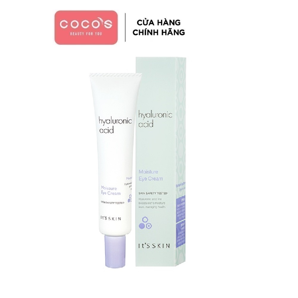 [Mã COSCOCOT4 -8% đơn 250K] Kem dưỡng mắt cấp ẩm sâu cho mắt It's Skin Hyaluronic Acid Moisture Eye Cream 25ml