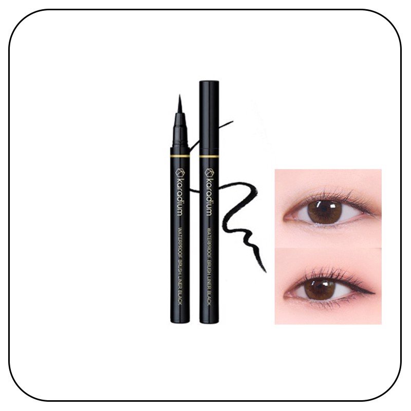 Bút Kẻ Mắt Nước Karadium Waterproof Brush Liner Black Mẫu Mới