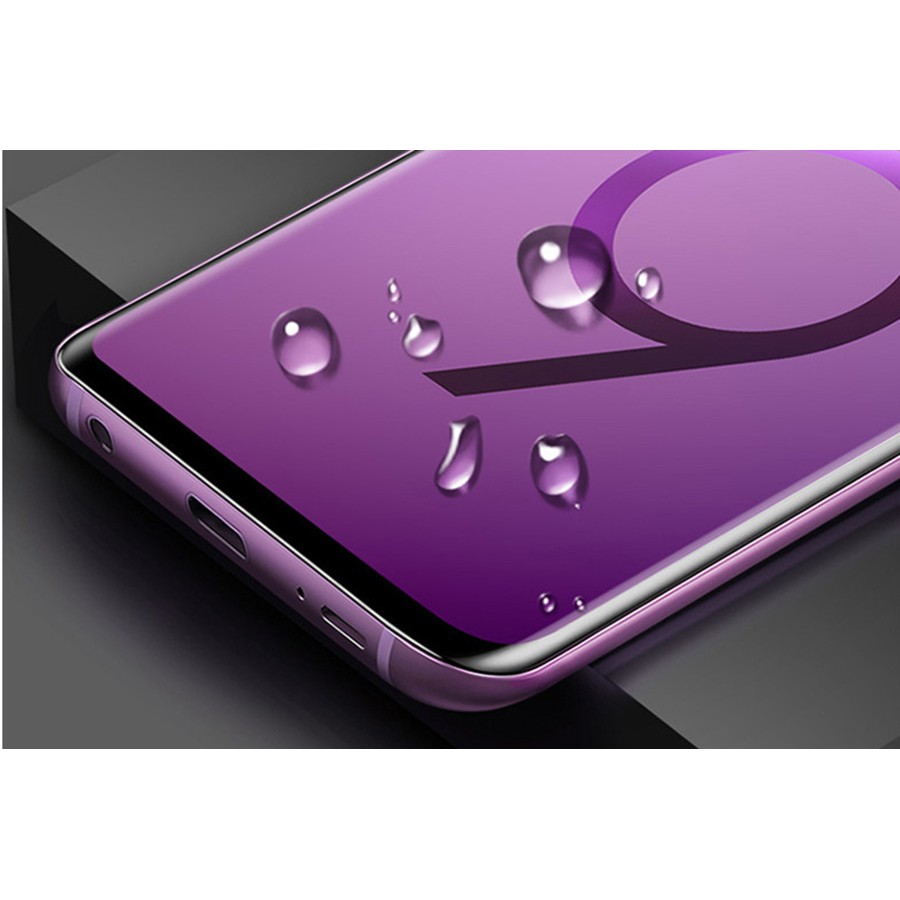 Miếng Dán Cường Lực Full Màn Keo Nước UV cho Samsung Galaxy S9