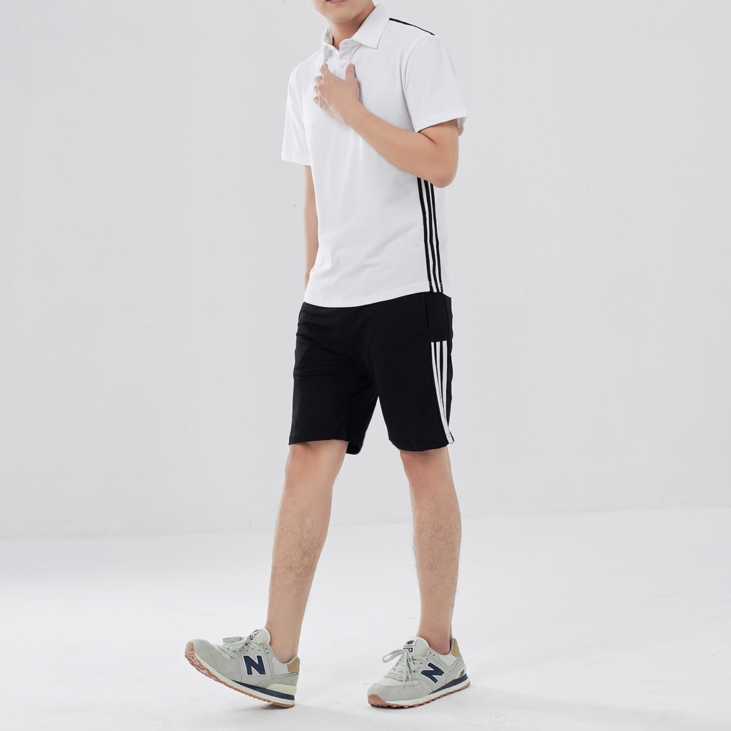 Bộ Thể Thao Nam Polo Cổ Bẻ Cotton Spandex Form Trẻ Trung 5 Màu - ROUGH