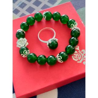 Combo bộ vòng mã não xanh