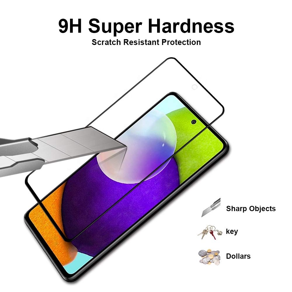 Miếng dán kính cường lực full màn hình cho Sansung Galaxy A53 5G hiệu HOTCASE 111D (siêu mỏng chỉ 0.3mm)