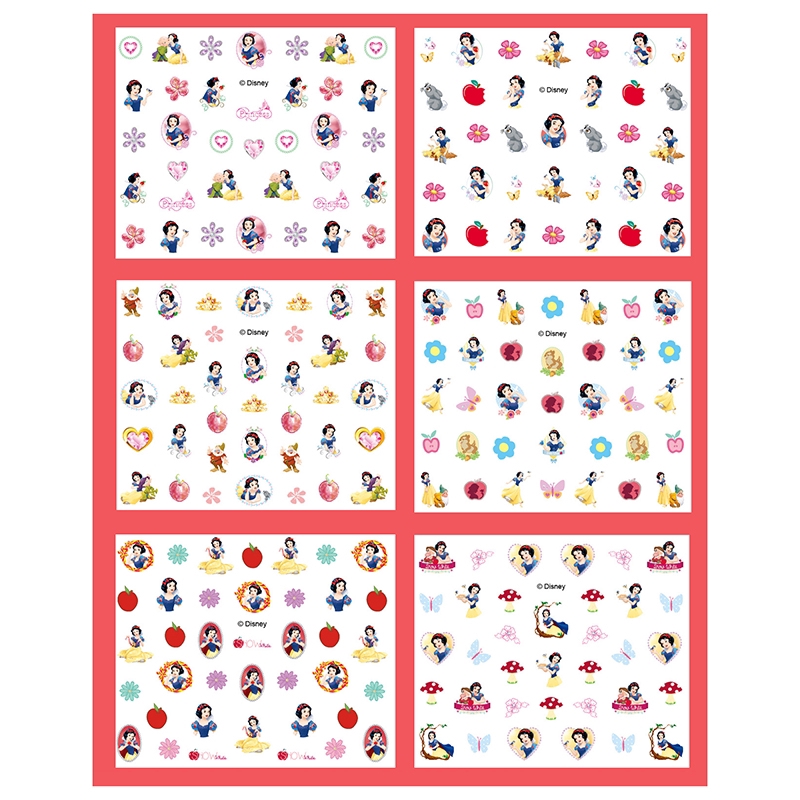Sticker dán móng tay trang trí phong cách công chúa Anna và Elsa dễ thương