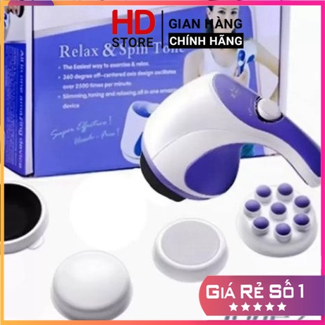 Máy Massage Cầm Tay Relax & Spin Tone 5 Đầu ❤️ Nhỏ gọn, tiện lợi ❤️ chính hãng