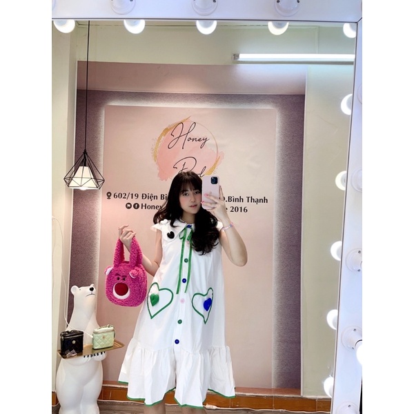 ĐẦM ĐI CHƠI BABYDOLL GẮN TIM NỔI DỄ THƯƠNG - SP000110