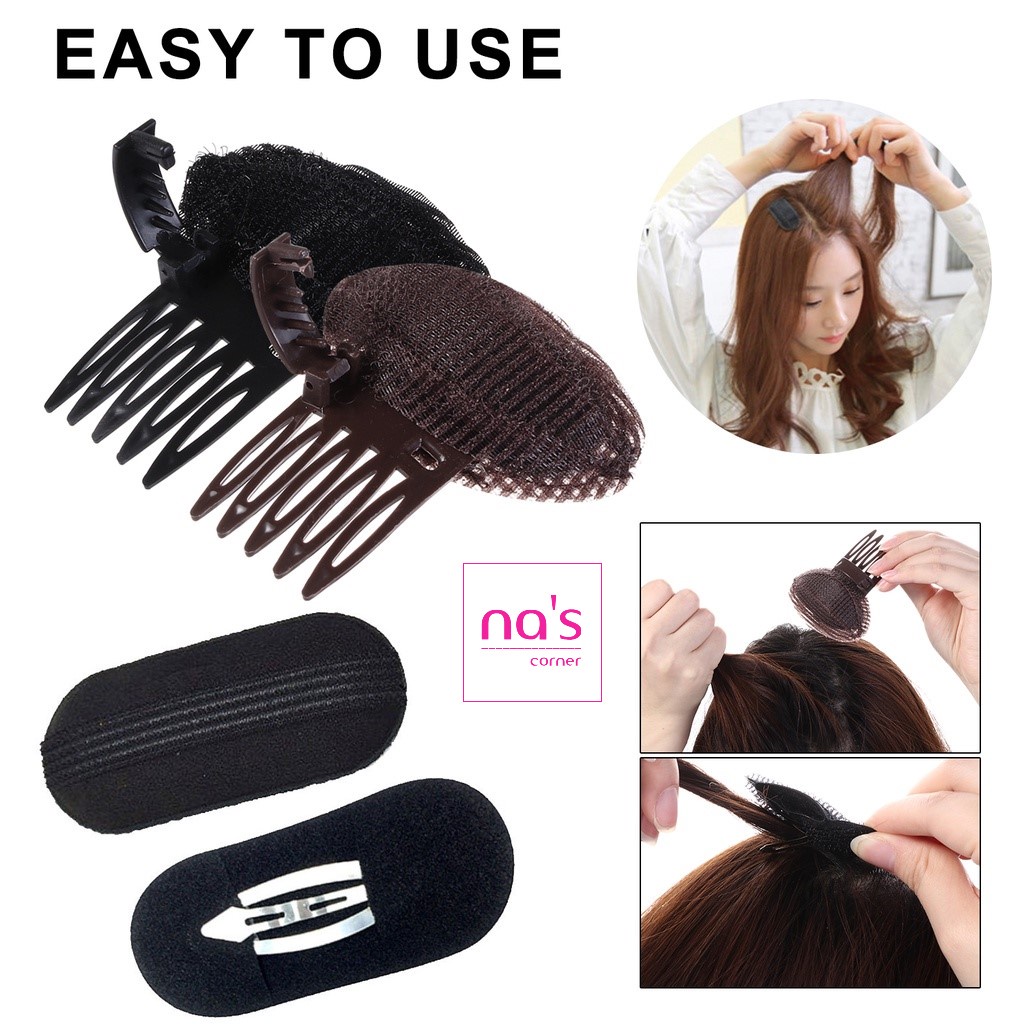 Set 3 dụng cụ giúp độn phồng mái phồng tóc độn tóc dày
