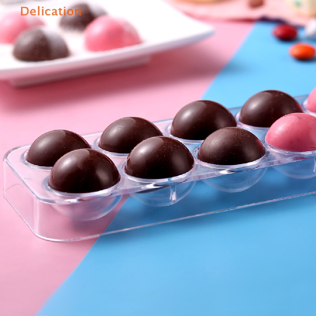 Khuôn Làm Bánh Kẹo 14 Lỗ Hình Bán Cầu 3D Bằng Polycarbonate