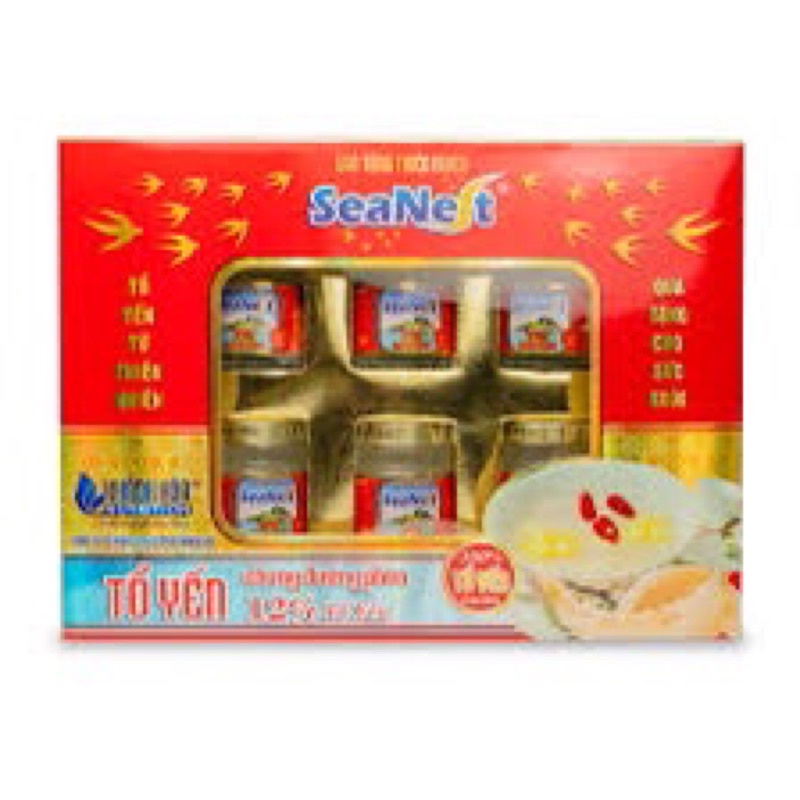 Hộp quà Tổ Yến chưng đường phèn Khánh Hoà ( hộp 6hủ x 70ml )