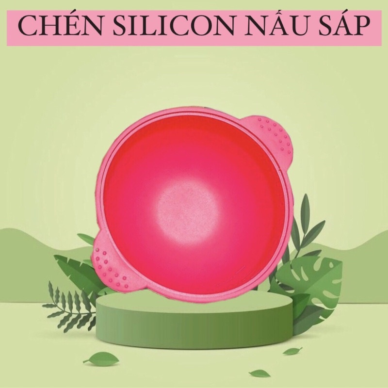 Chén silicon nấu sáp [ giá sỉ ] giúp nấu sáp nhanh chóng , tiện lợi , dễ sử dụng