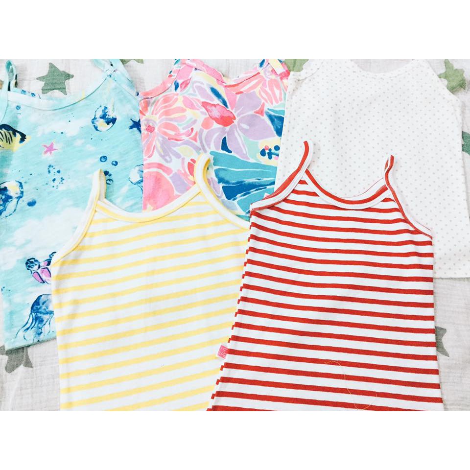 ÁO 2 DÂY BÉ GÁI - (combo 5 cái size đại) số 5-7 từ