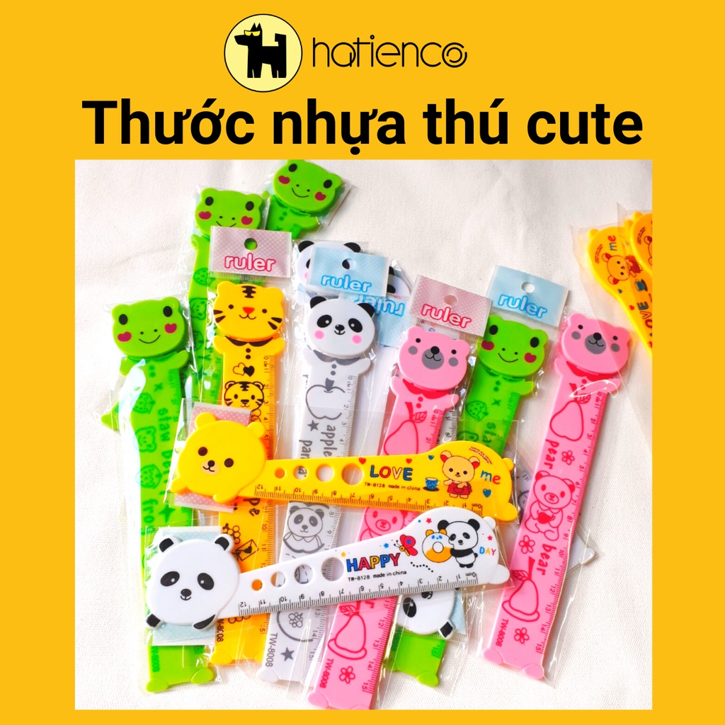 Thước nhựa thú dễ thương cho bé