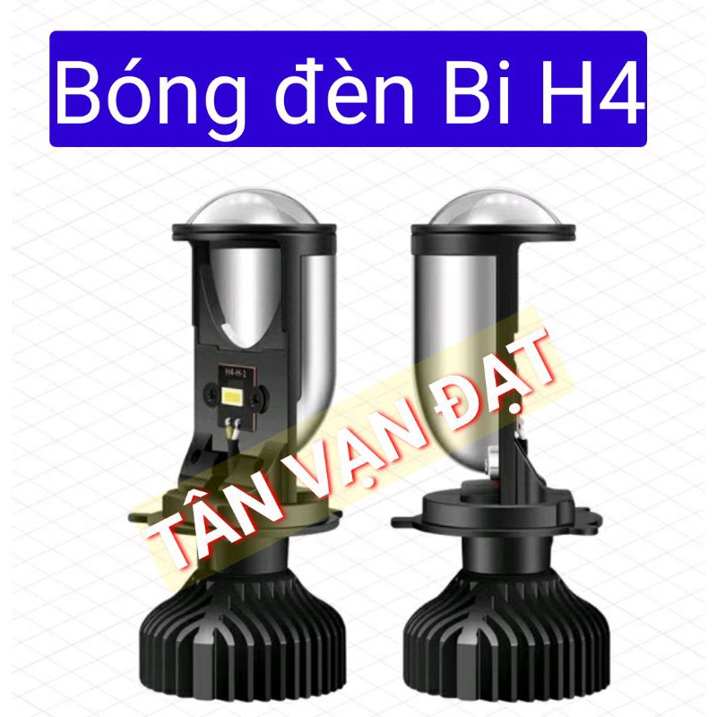 Đèn bi Led Mini ADIU chân H4 xe Ôtô Giá 2 bóng Quạt không dây