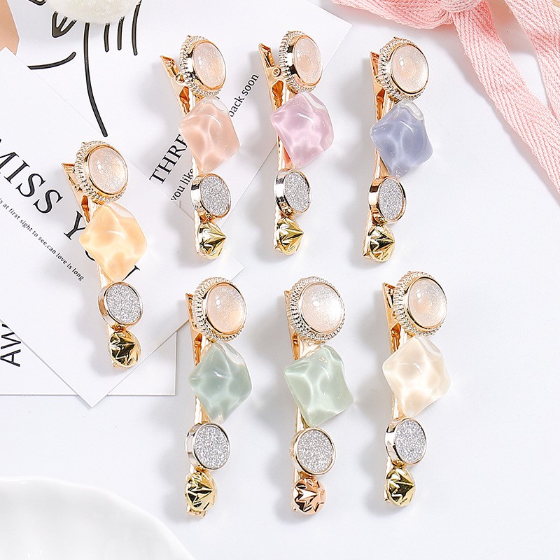 Kẹp tóc nữ dễ thương đính đá phong cách hàn quốc KT002 Leous Accessories