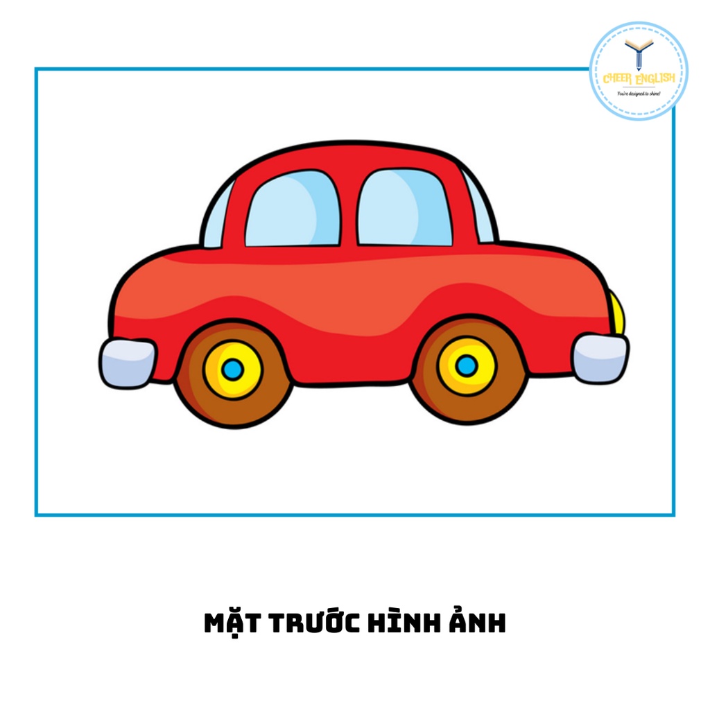 Flashcard chủ đề đồ chơi thẻ học Tiếng Anh ép plastic