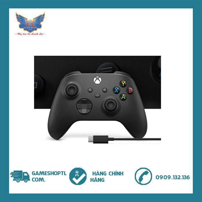 Tay cầm chơi game xbox Series X kèm cable cho pc chính hãng ( bh 3 tháng)