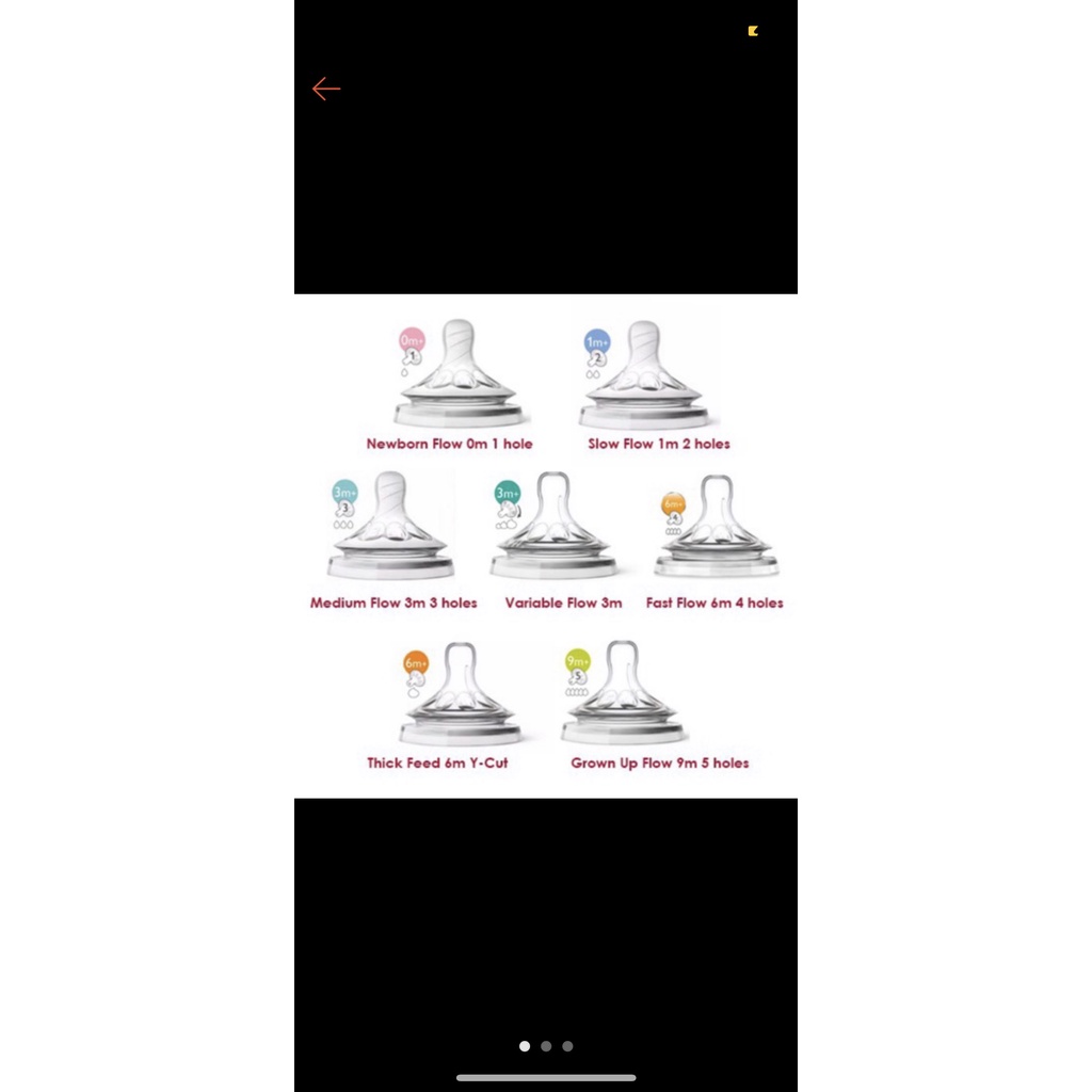 Núm xoắn Avent Natural số 0,1,2,3,4, Y cut