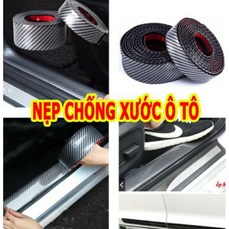 Nẹp Các Bon Chống Trầy Xước Và Trang Trí Xe Hơi ( giá rẻ vô dịch)