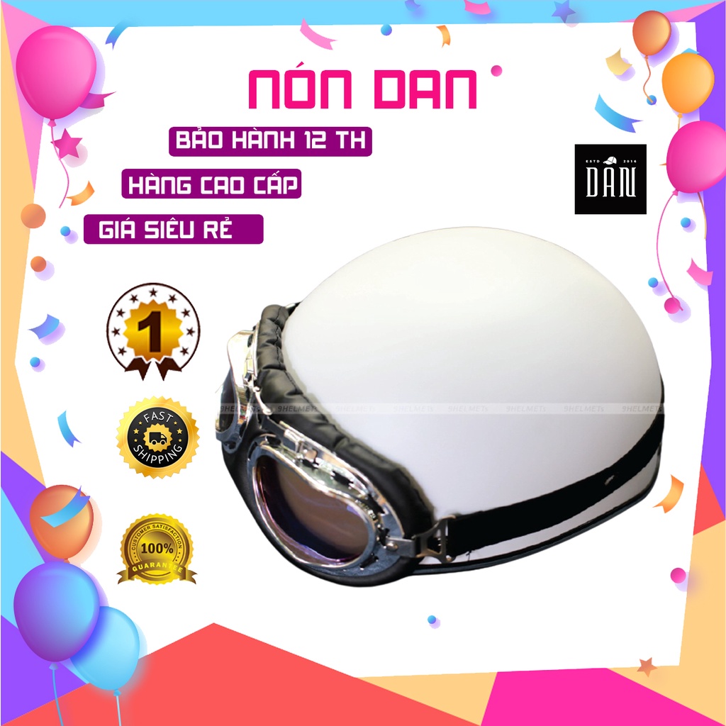Nón Bảo Hiểm Nửa Đầu - Đen nhám