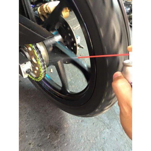 Bộ sản phẩm vệ sinh sên MC-40 400ml, Bôi trơn dưỡng sên Thunder 400ml và bàn chải sên chuyên nghiệp Ảnh thật Sp