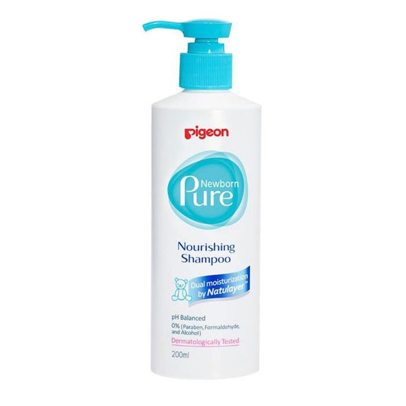 [NHẬT] DẦU GỘI CHO TRẺ SƠ SINH VÀ TRẺ NHỎ PIGEON NEWBORN PURE 200ml (HSD 02/2022)