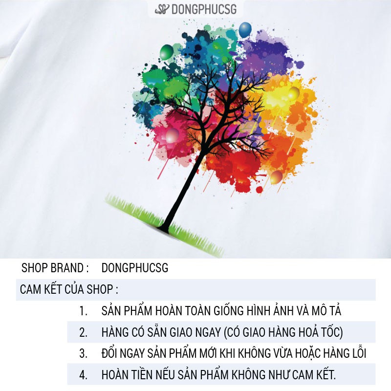 Áo đồng phục gia đình 3/4/5 người Thun cotton dày dặn Màu trắng Đủ Size đến 5XL GD328T