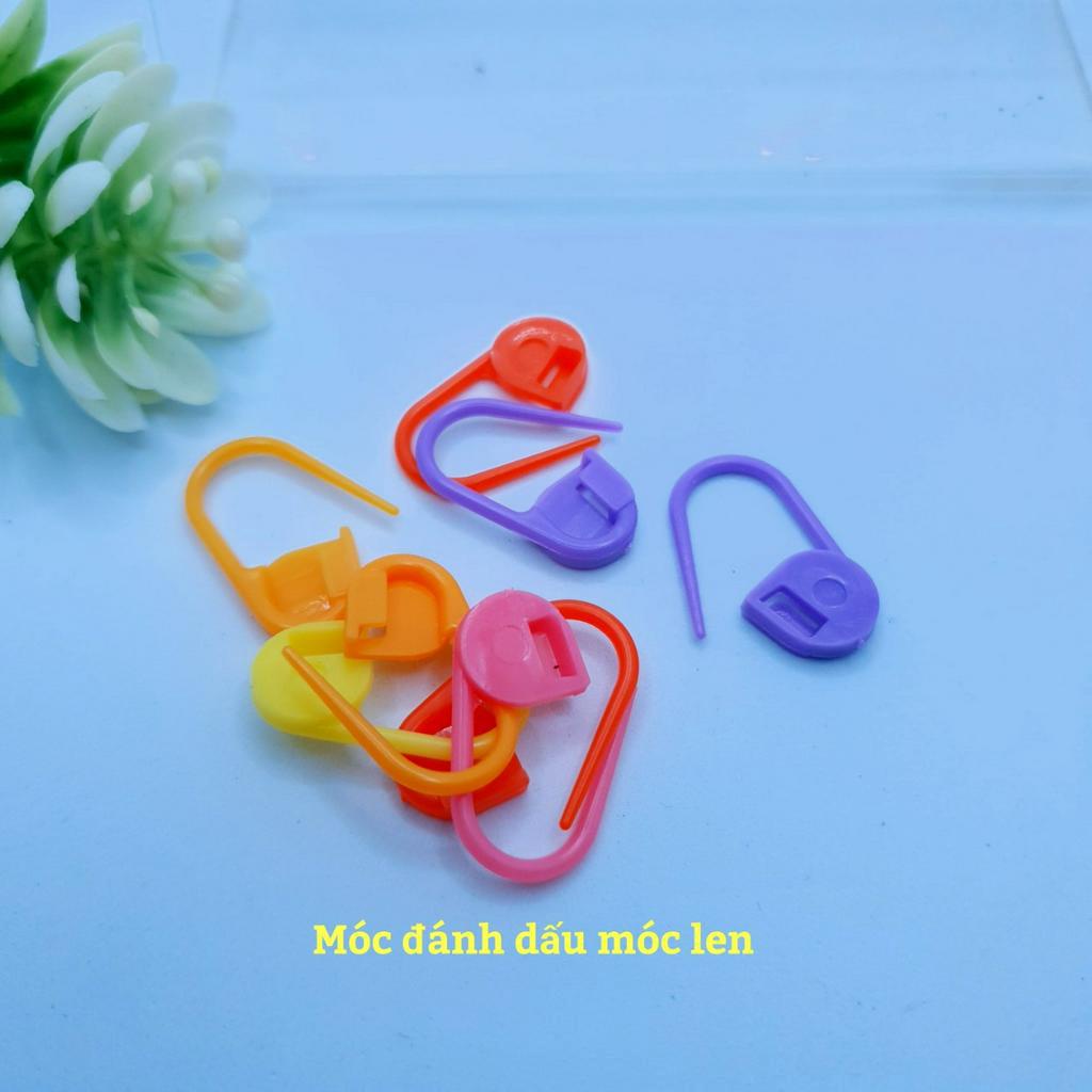 Dụng cụ đánh dấu, móc đánh dấu đan len ( gói 8 cái)