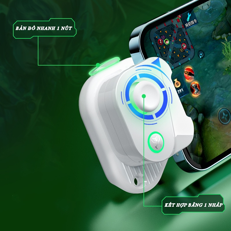 Tay cầm chơi game điện thoại bluetooth không dây H16 - Joystick Gamepad chơi game pubg, FREE FIRE Liên Quân Mobile