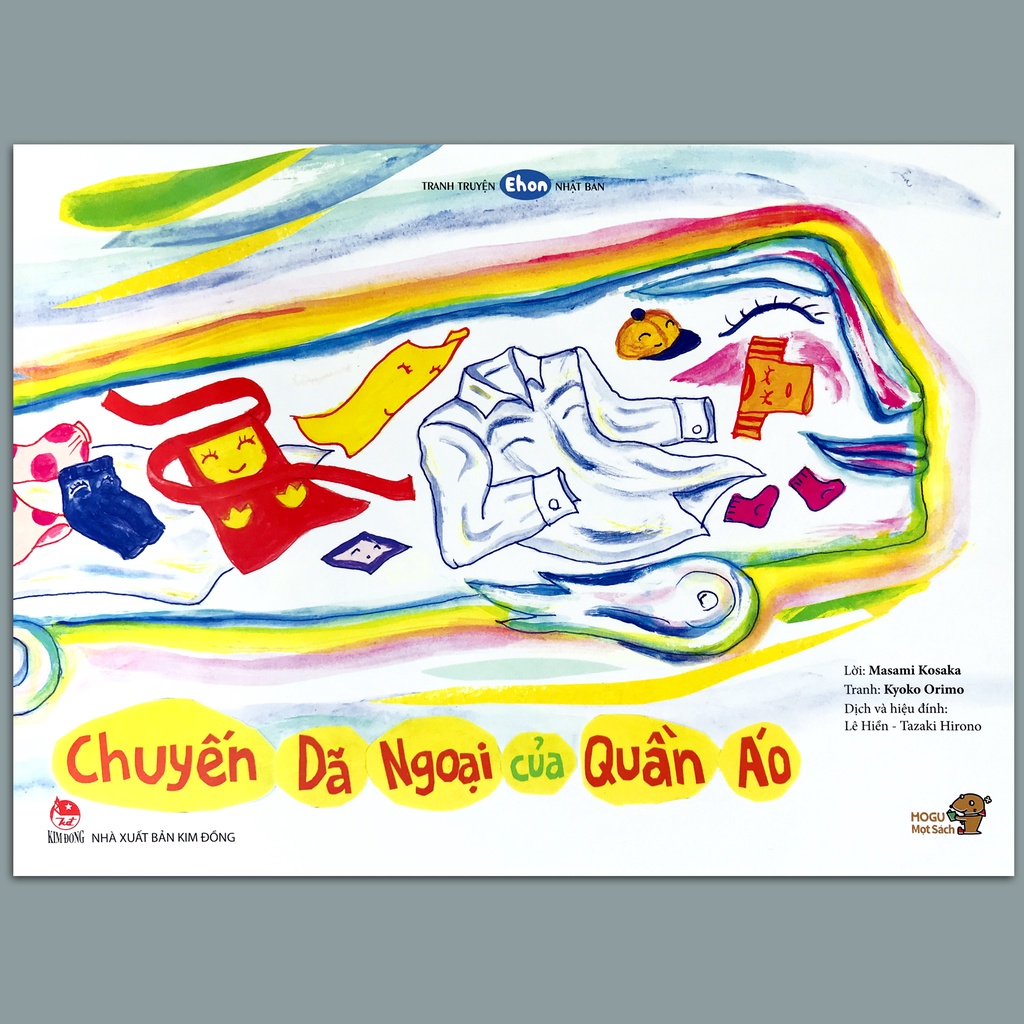 Sách - Tranh Truyện Ehon Nhật Bản - Dành cho bé từ 1 - 6 tuổi - Chuyến Dã Ngoại Của Quần Áo