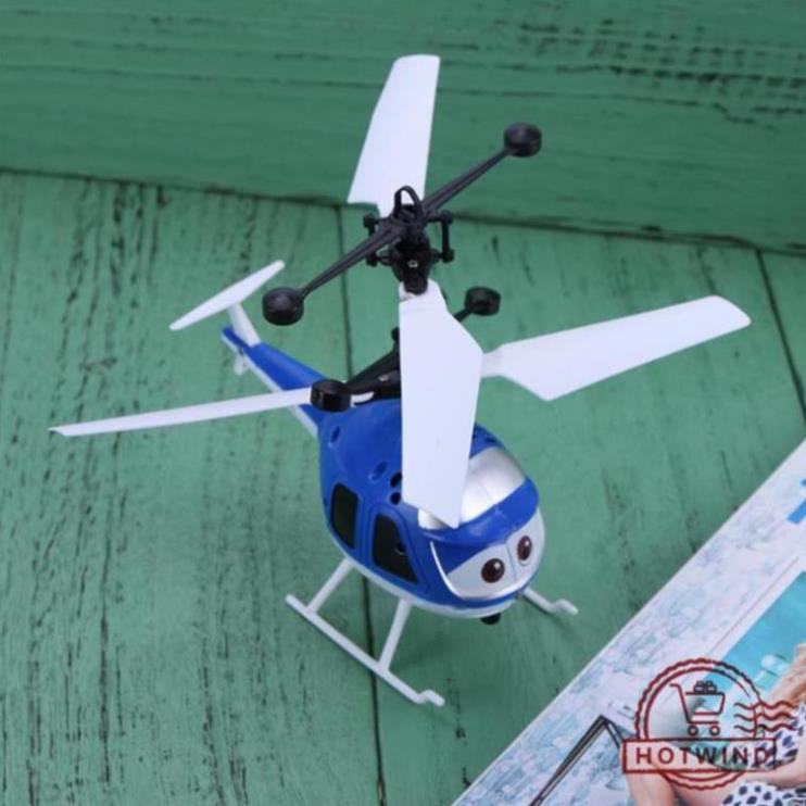 Máy bay trực thăng đồ chơi cảm biến hồng ngoại kèm cáp sạc -DC3585