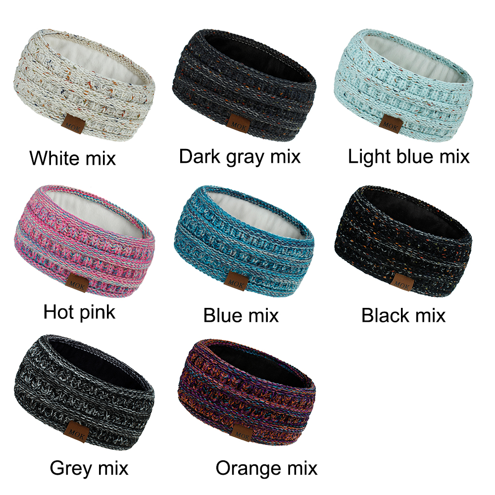 (Hàng Mới Về) Băng Đô Len Mềm Co Giãn Giữ Ấm Tai Thời Trang Cho Nữ