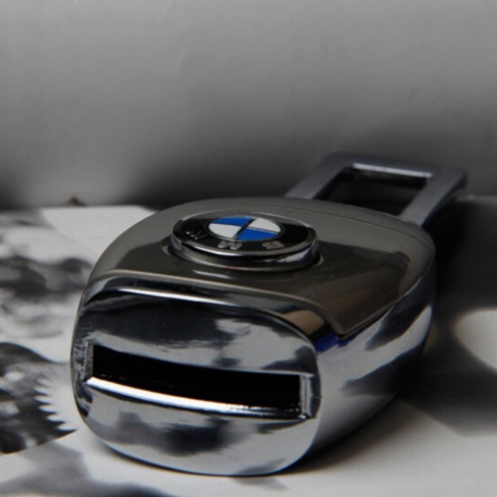 Sản Phẩm Đầu khóa chốt cắm móc nối tiếp dây đai an toàn logo các hãng xe, chống kêu cao cấp HC-888 (Chất kiệu hợp kim kh