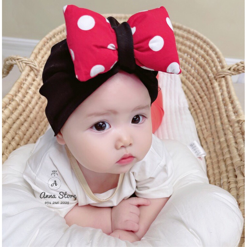 BDA 14 : Turban cho bé - Chất cotton mềm mại. 5-15m