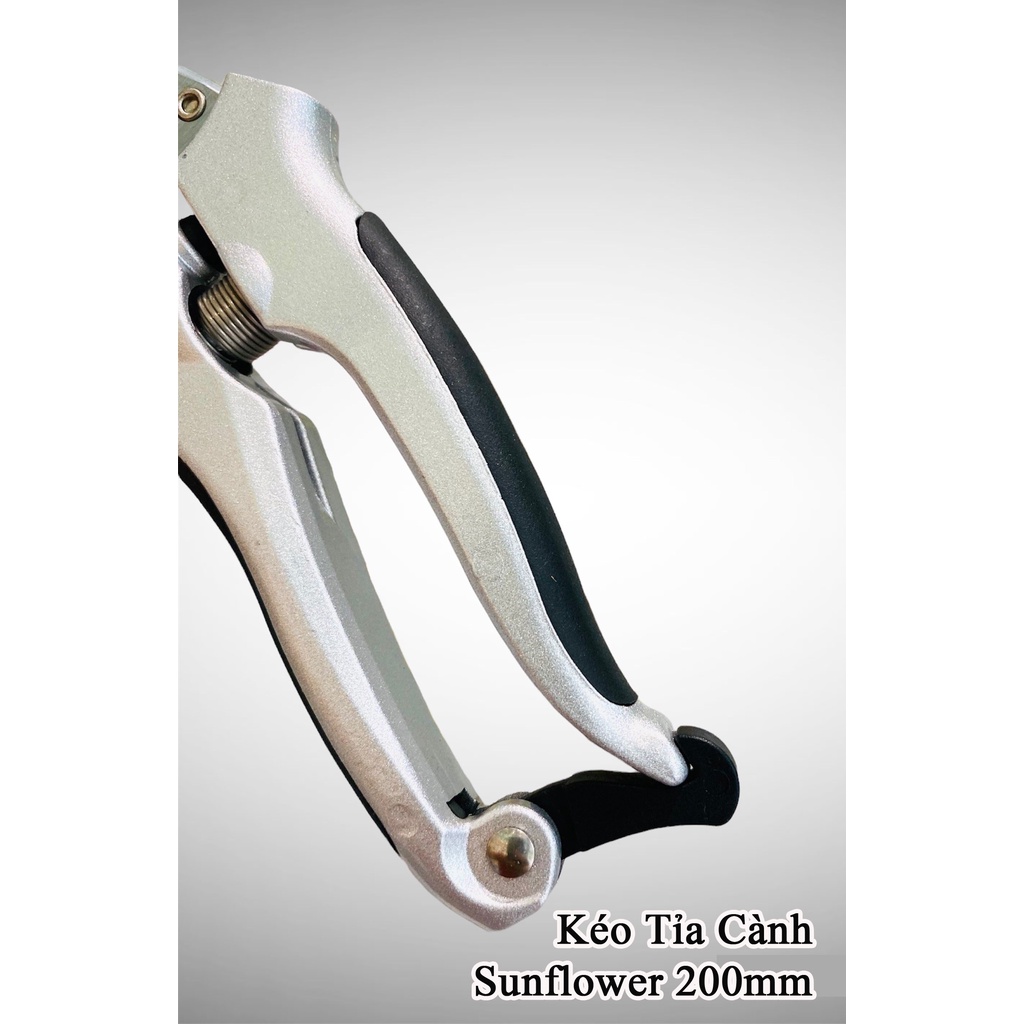 Kéo Tỉa Tán KIRERU YOROKOBI Nhật Bản 200mm: Lưỡi Thép Trắng SK 85 | Cán Nhôm, Kéo Có Lò Xo Giảm Lực & Chốt Khóa An Toàn