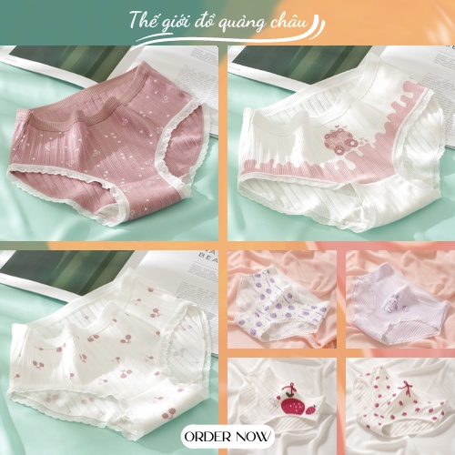 Quần lót nữ cotton thông hơi nâng mông, co giãn đa dạng mẫu mã - Hàng Quảng Châu Cao Cấp