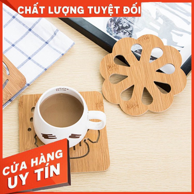 [HOT] TẤM LÓT NỒI GỖ CÁCH NHIỆT CHỐNG NÓNG ĐỂ CỐC CHÉN [NHIỀU HỌA TIẾT] (HÀNG CHUẨN GIÁ ĐẸP)