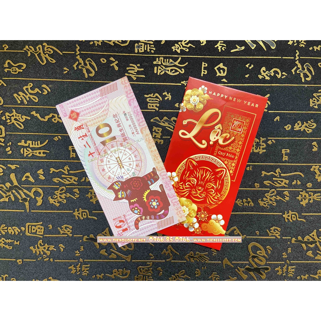 [Lưu niệm Tết 2023] Tiền Con Mèo Kỷ Niệm Macao 10 patacas Lì Xì Tết Nhâm Dần