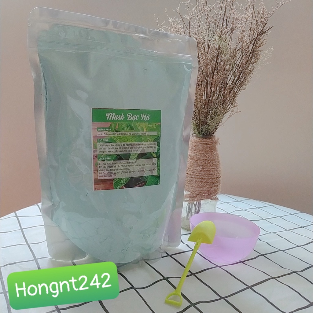 Mặt Nạ Dẻo Bạc Hà Handmade Dùng Cho Da Dầu, Da Mụn